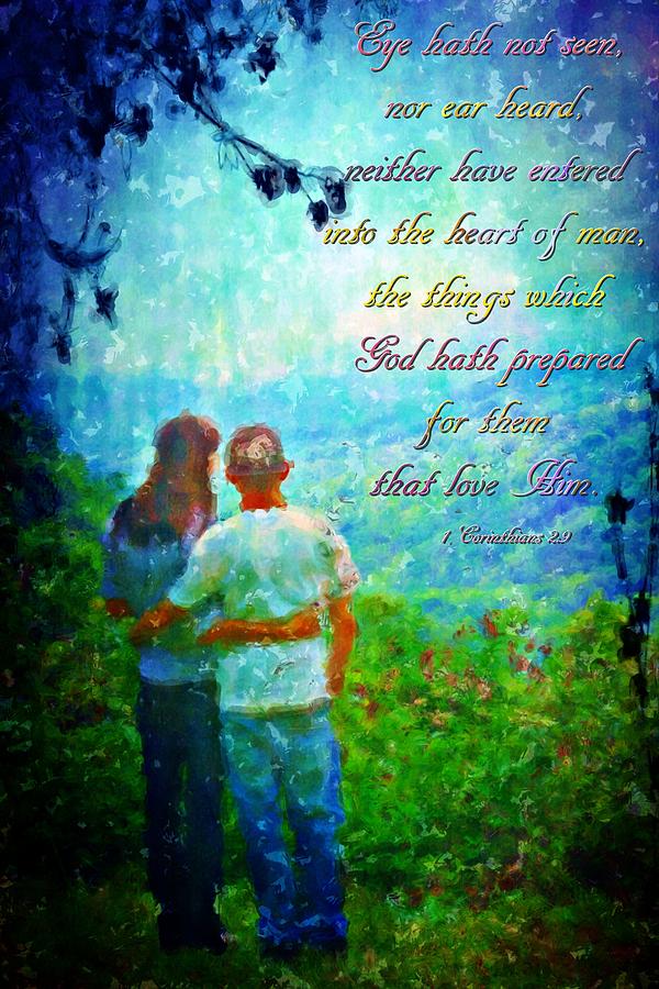 1 Corinthians 2 9 Digital Art by Michelle Greene Wheeler - Pixels