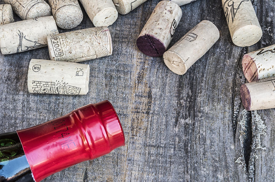 Corks with bottle #1 Photograph by Paulo Goncalves
