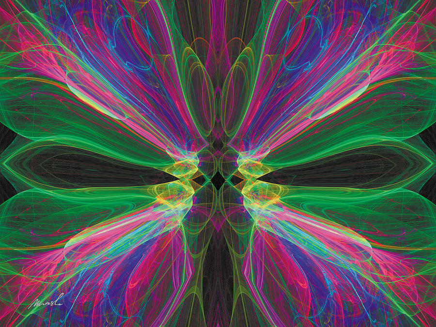 Cosmic Butterfly 2 #1 Digital Art by The Art of Marsha Charlebois