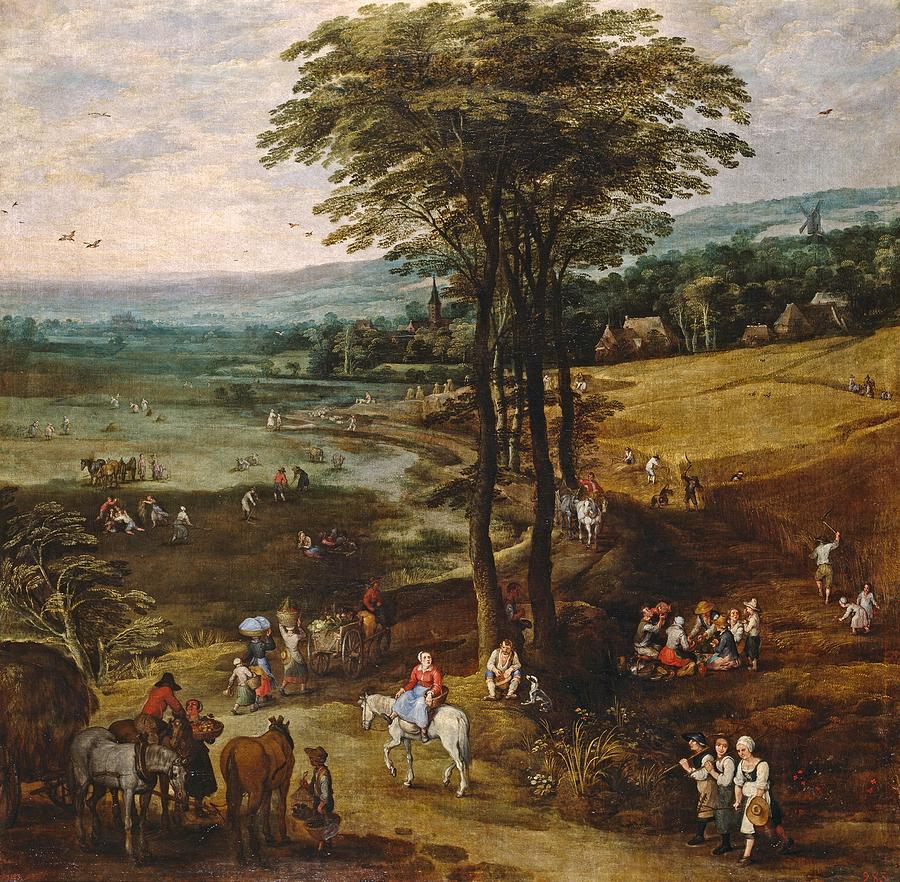 Landscape Painting - Country Life #1 by Jan Brueghel the Elder