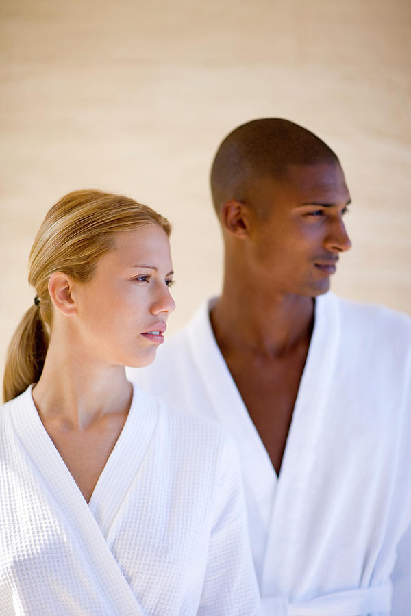 Couple At A Spa #1 Photograph by Ian Hooton/science Photo Library