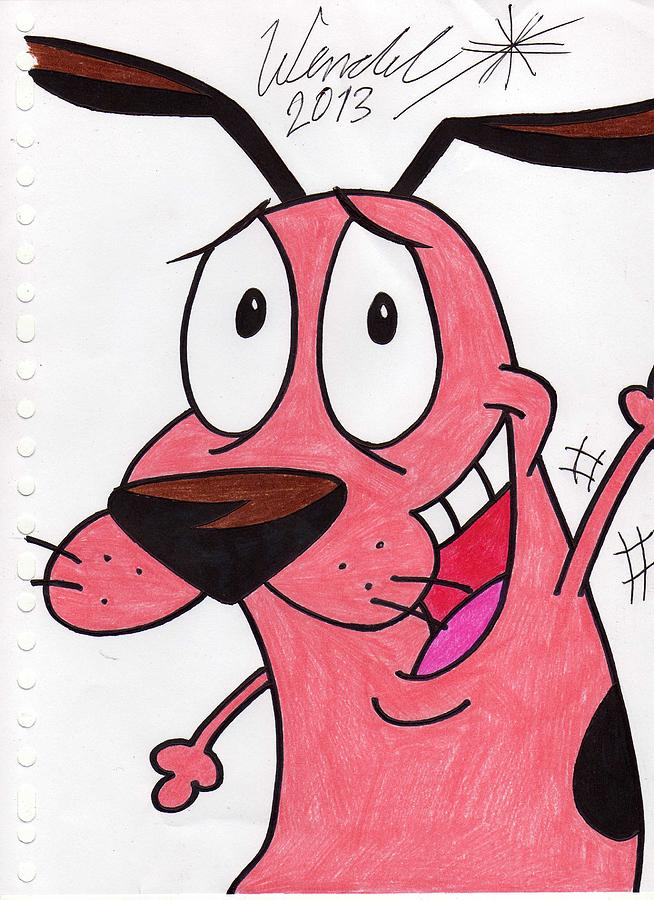 Courage the Cowardly Dog Drawing by Wendel Krolis Fine Art America