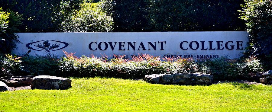 Covenant College Sign  #1 Photograph by Tara Potts