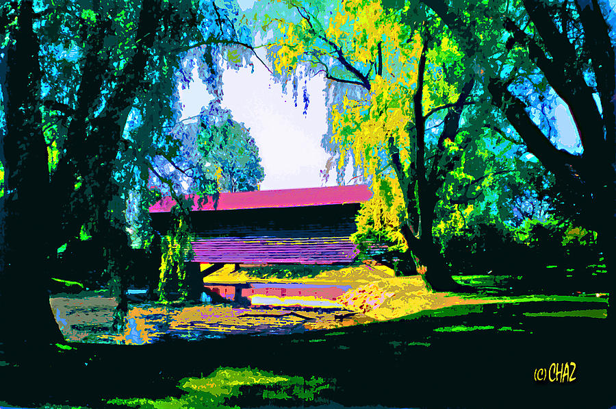 Covered Bridge Painting by CHAZ Daugherty