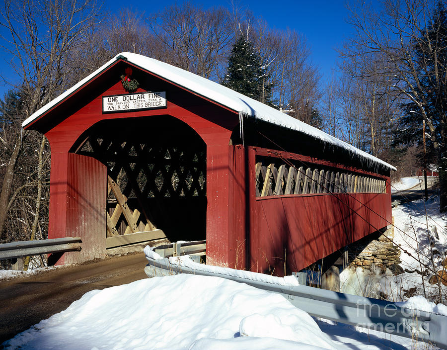 Vermont Photograph - Covered Bridge #1 by Rafael Macia