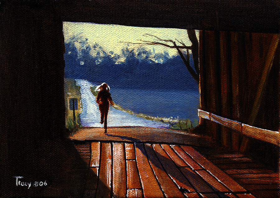 Covered Bridge #1 Painting by Robert Tracy