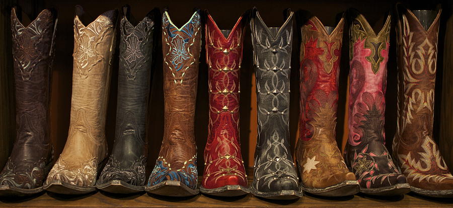 Cowboy Boots #1 Photograph by John Babis