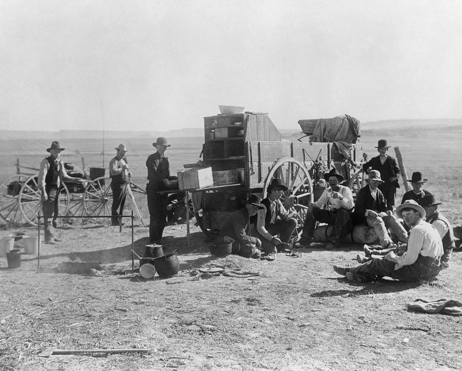 Cowboy Camp C1900 Photograph By Granger