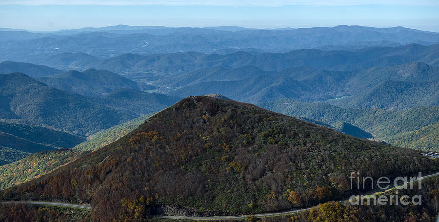 Craggy Gardens Visitor Center and Craggy Pinnacle along the Blue Ridge Parkway #1 Photograph by David Oppenheimer