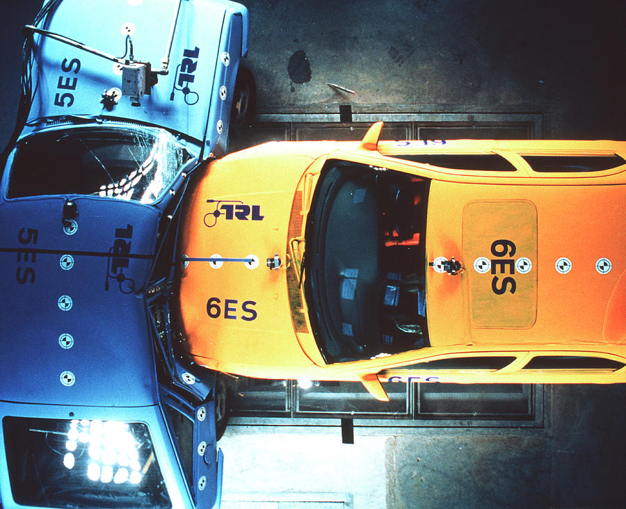 Crash Testing #1 Photograph by Trl Ltd./science Photo Library