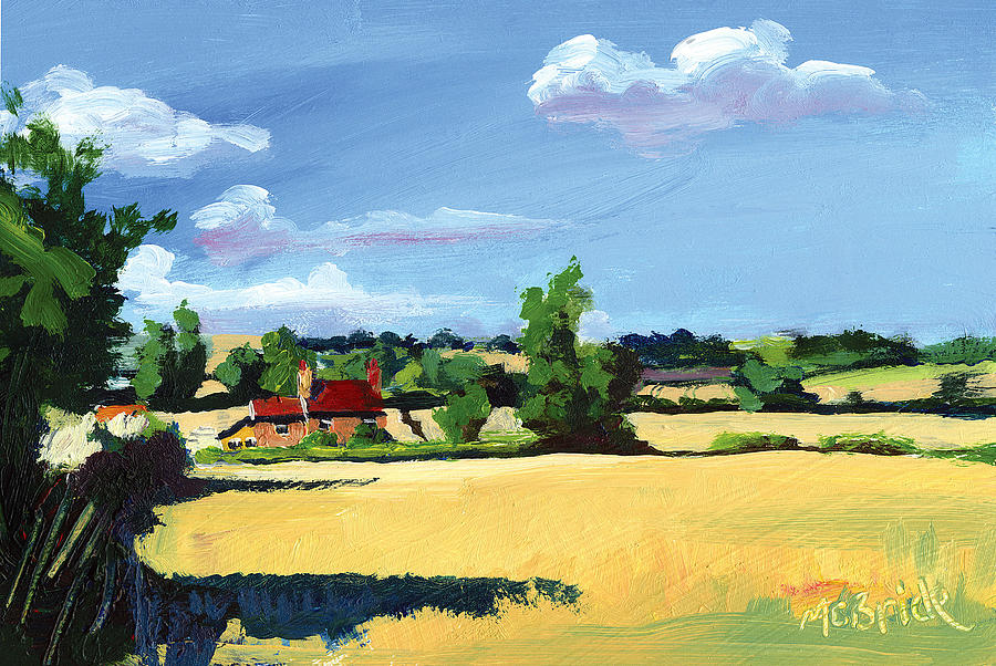 Crayke Farm North Yorkshire Painting by Neil McBride