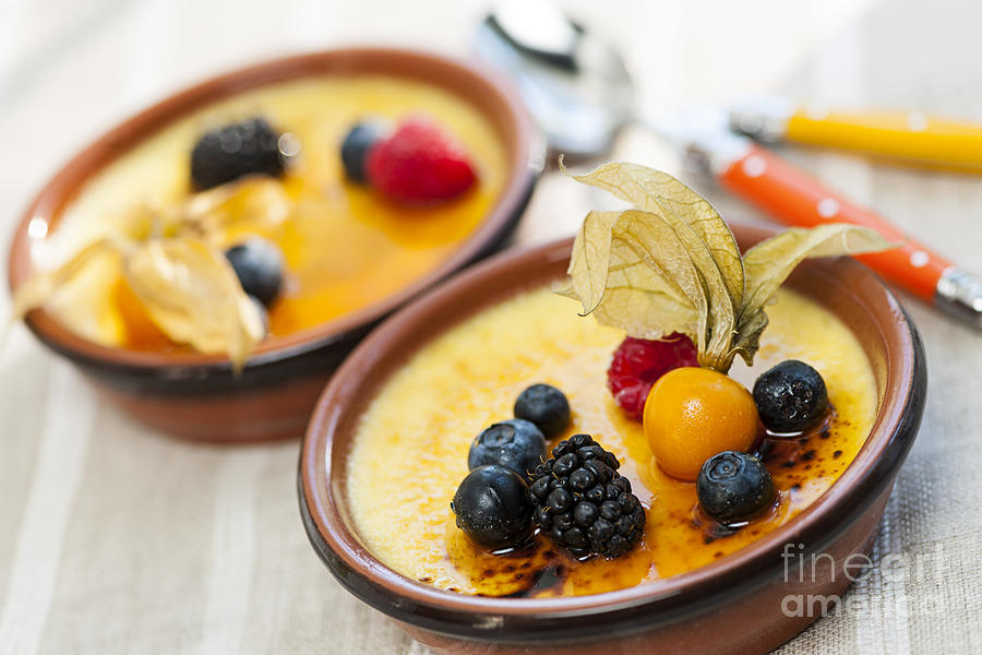 Creme brulee dessert 5 Photograph by Elena Elisseeva