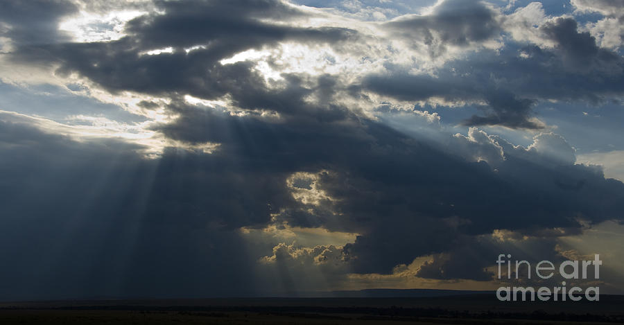 Crepuscular Rays Photograph - Crepuscular Rays #1 by John Shaw
