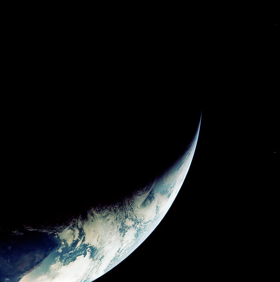 Crescent Earth #1 Photograph by Nasa/science Photo Library