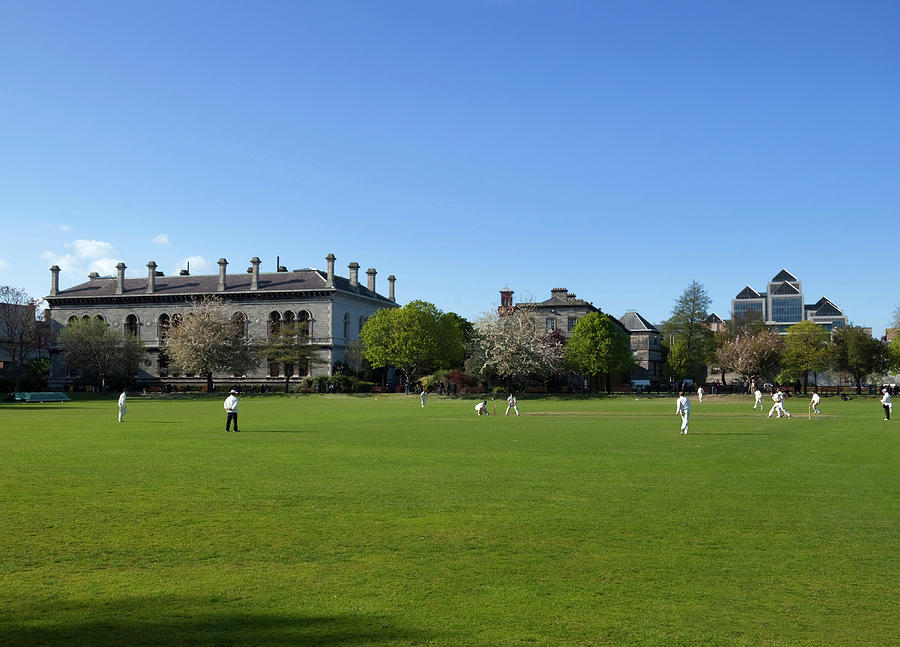 Cricket Photograph - Cricket Match On College Park,with #1 by Panoramic Images