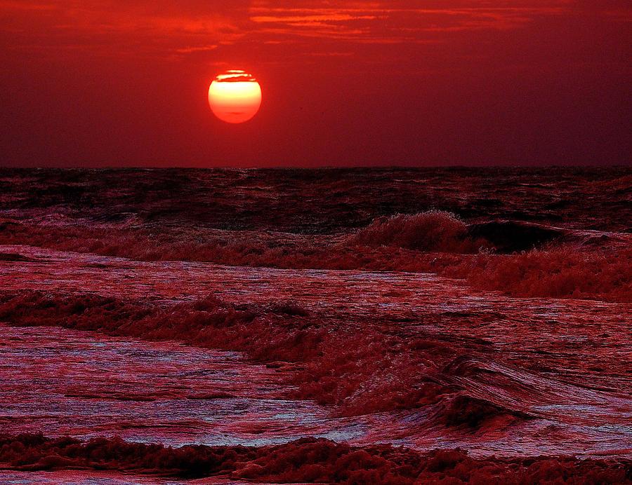 Michael Thomas Digital Art - Crimson Tide Sunrise #1 by Michael Thomas
