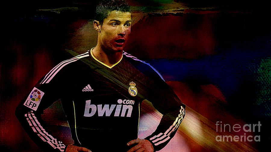 Cristiano Ronaldo #1 Mixed Media by Marvin Blaine
