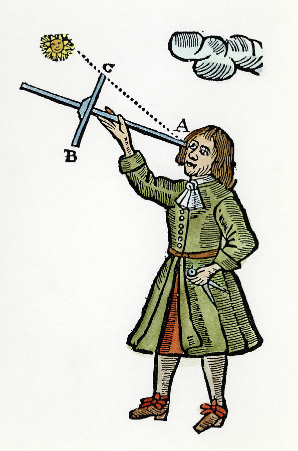 Cross-staff, 1669 #1 Painting by Granger
