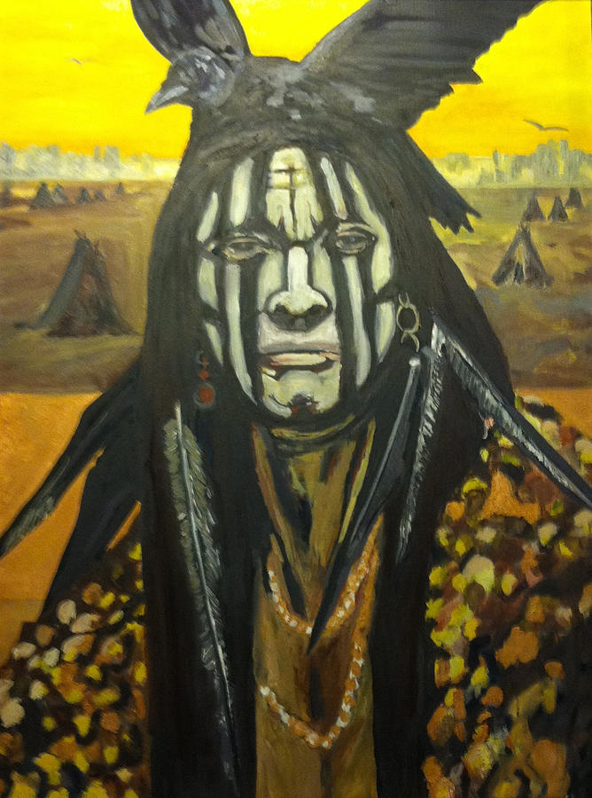 Crow Head Painting by Joe Ballone | Fine Art America