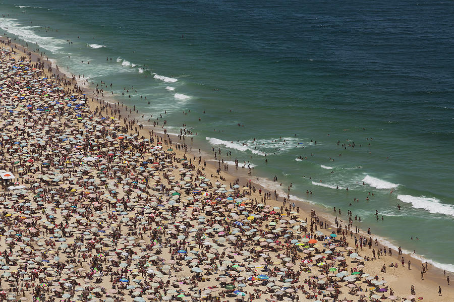 Crowded Beach #1 Photograph by Buena Vista Images
