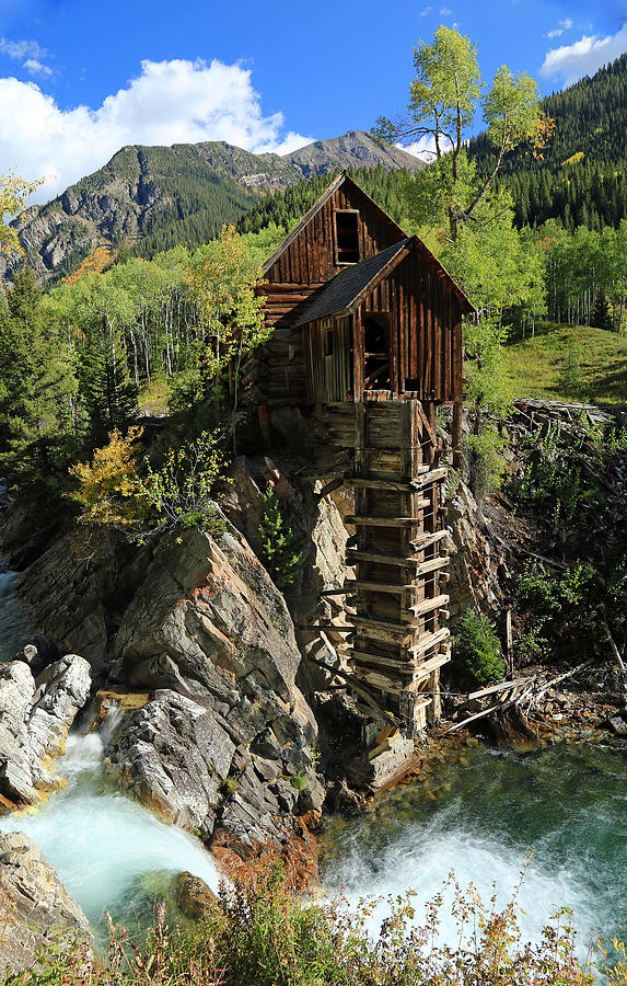 Mountain Photograph - Crystal Mill #1 by Wasatch Light