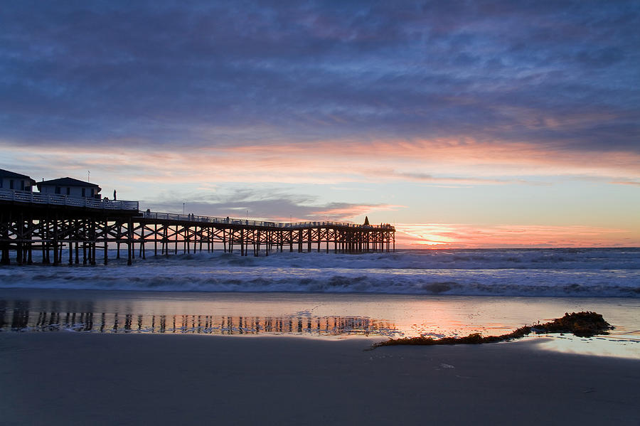 Crystal Pier On Pacific Beach by Richard Cummins