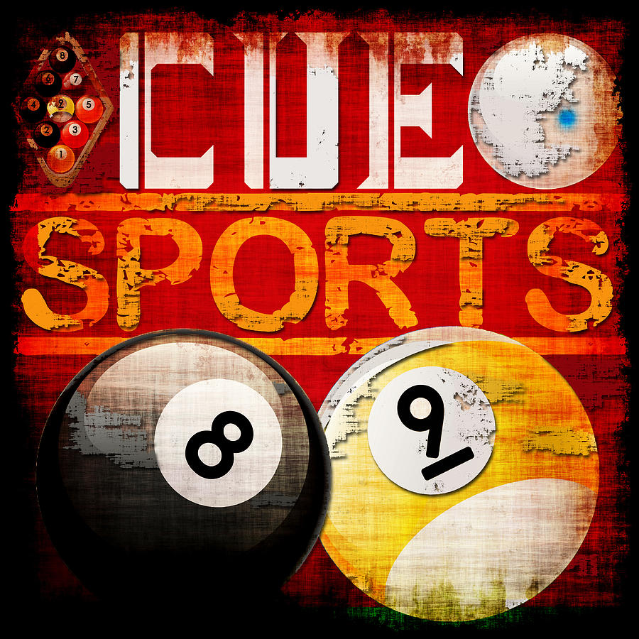 Cue Sports #1 Digital Art by David G Paul