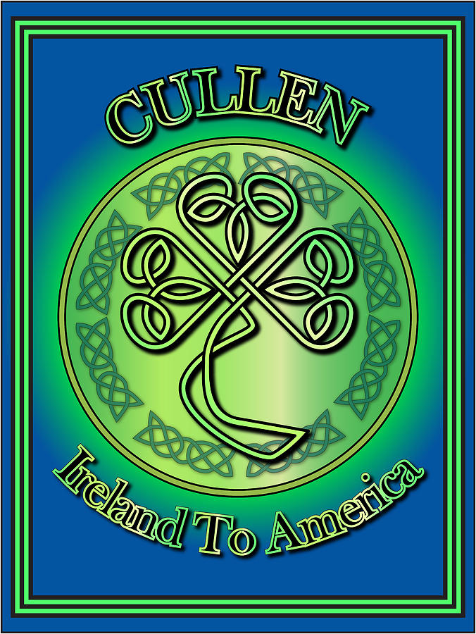 Cullen Digital Art - Cullen Ireland to America #1 by Ireland Calling