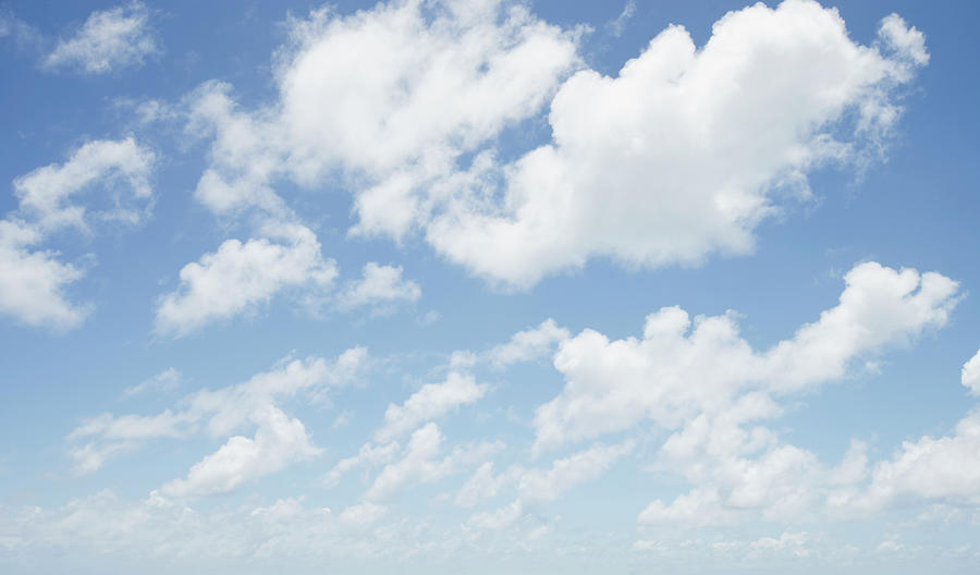 Cumulus Clouds In Blue Sky #1 Photograph by Nine Ok