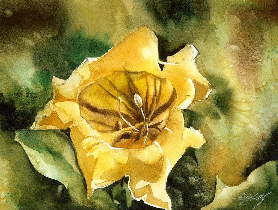 Cup Of Gold Vine #1 Painting by Alfred Ng