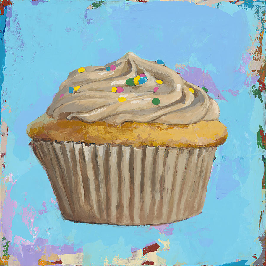 Cupcake Painting - Cupcake #1 by David Palmer