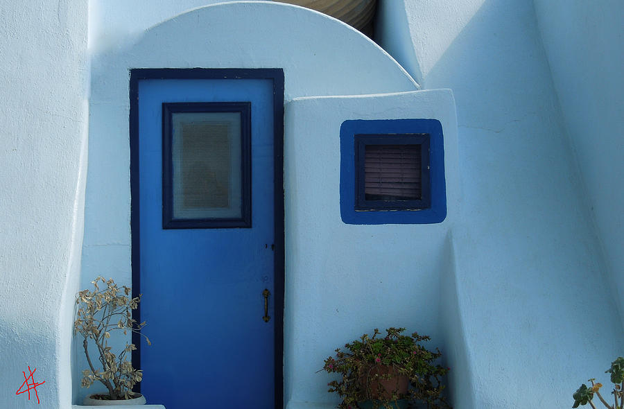 Nature Photograph - Cute Santorini Island Hause #2 by Colette V Hera Guggenheim