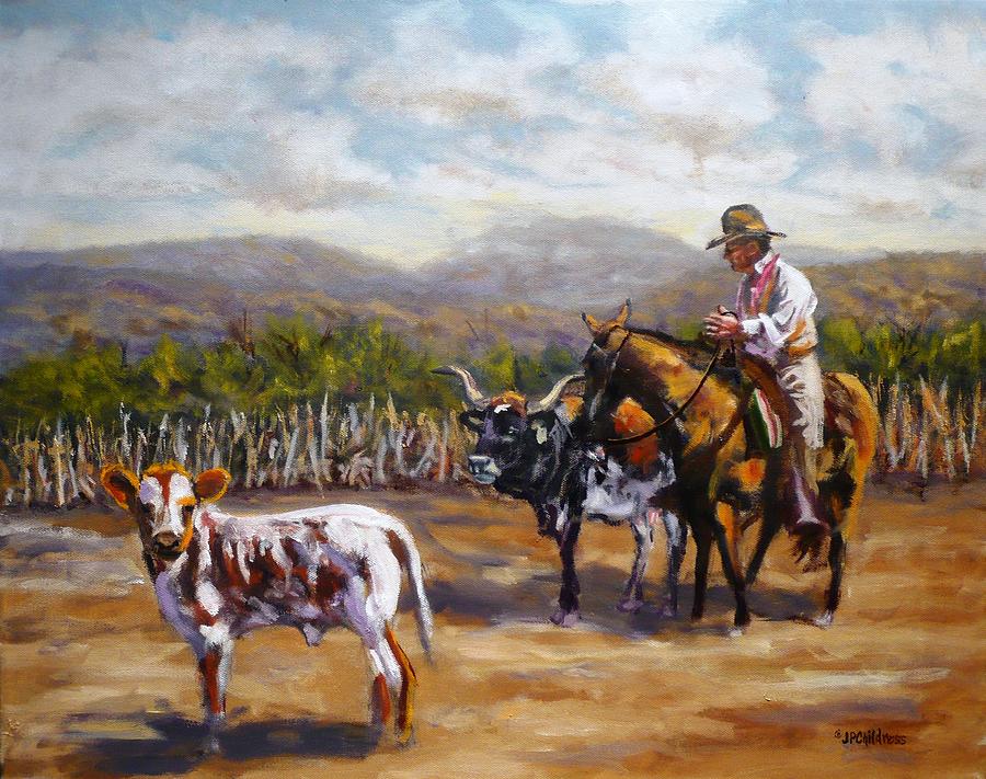 Cutting Loose - original available Painting by J P Childress