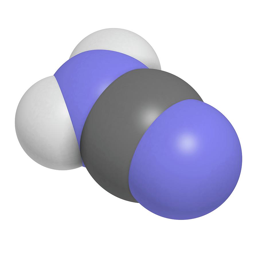 Cyanamide Molecule #1 Photograph by Molekuul