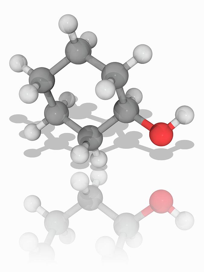 Cyclohexanol Organic Compound Molecule #1 Photograph by Laguna Design/science Photo Library