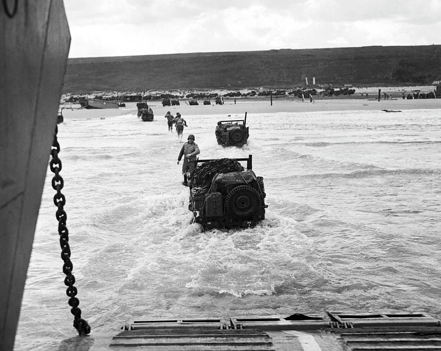 D-Day Invasion #2 Photograph by Underwood Archives