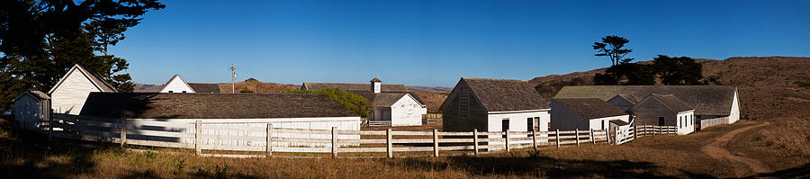 Point Reyes National Seashore Photograph - Dairy Buildings At Historic Pierce #1 by Panoramic Images
