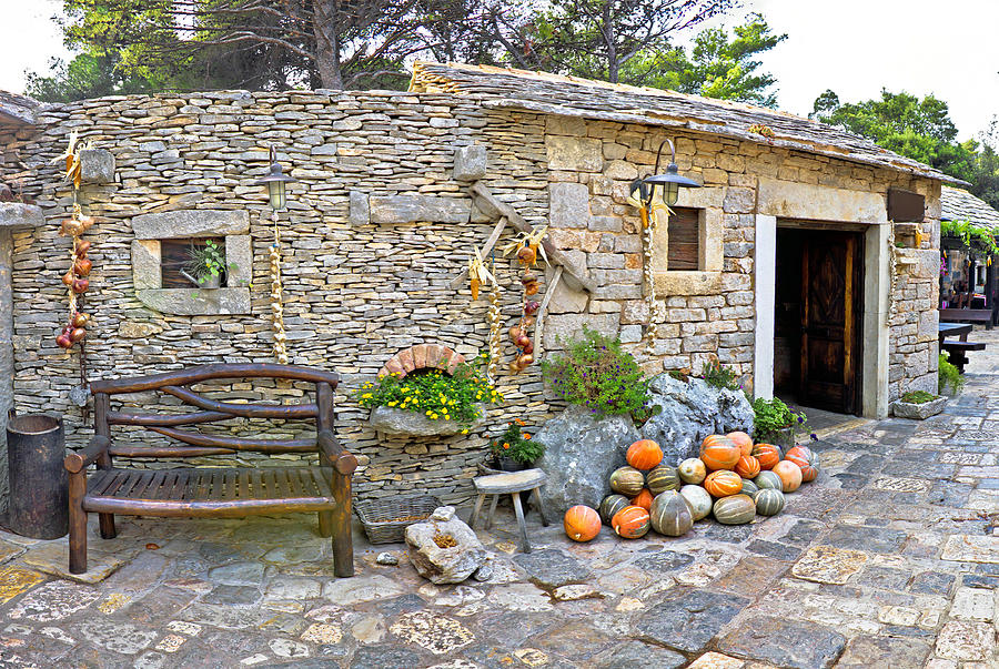 Dalmatian old stone village street #1 Photograph by Brch Photography