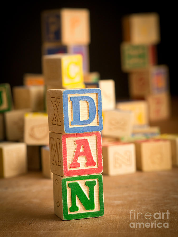 DAN - Alphabet Blocks #1 Photograph by Edward Fielding