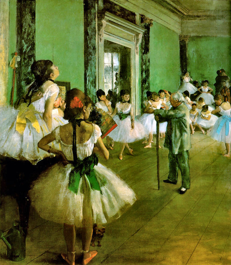 Edgar Degas Digital Art - Dance Class  #1 by Edgar Degas