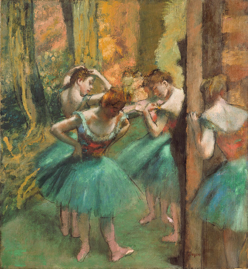 Dancers. Pink and Green #8 Painting by Edgar Degas