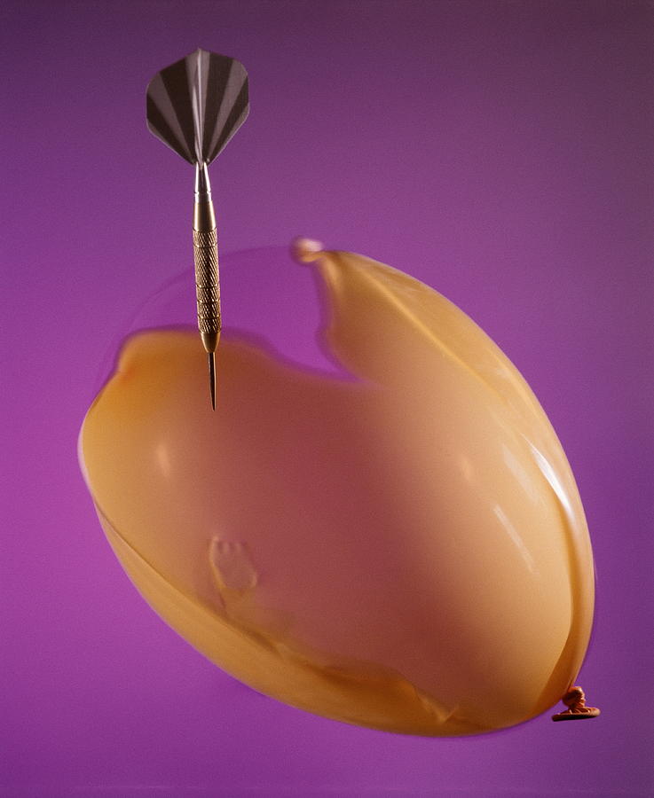 Dart Bursting Balloon #1 Photograph by Adam Hart-davis/science Photo Library