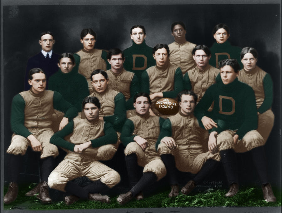 Dartmouth football team 1901 by H. H. H. Langill #1 Photograph by Celestial Images