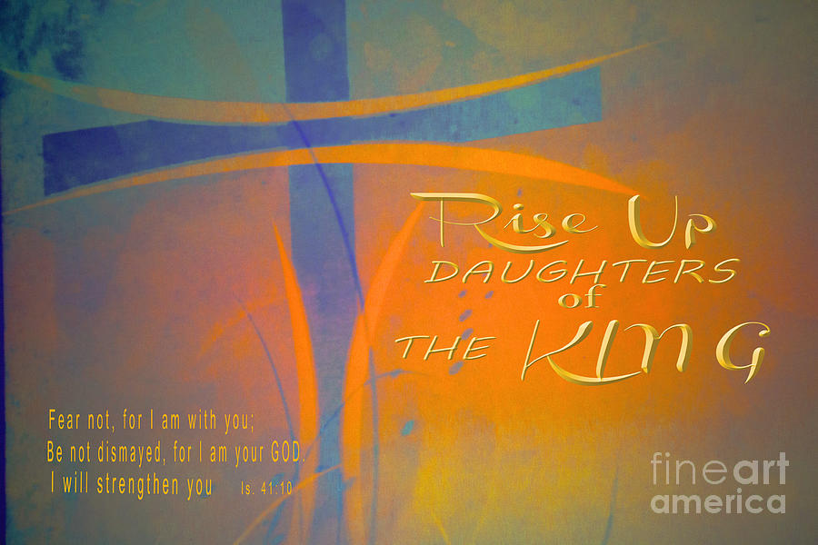 Abstract Mixed Media - Daughters of The KING #2 by Beverly Guilliams