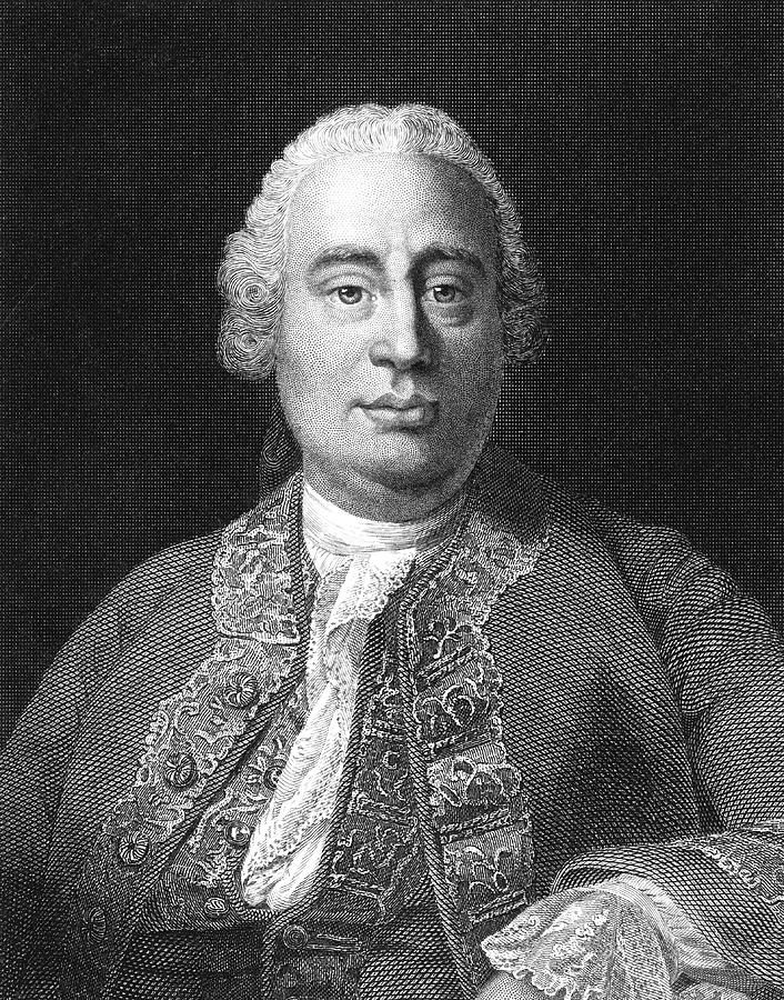 David Drawing - David Hume  Scottish Historian And #1 by Mary Evans Picture Library