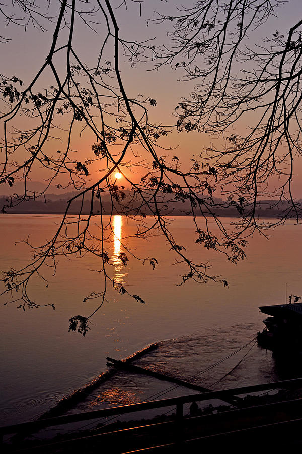 Dawn On The Mekong River #1 Photograph by Robert Kennett