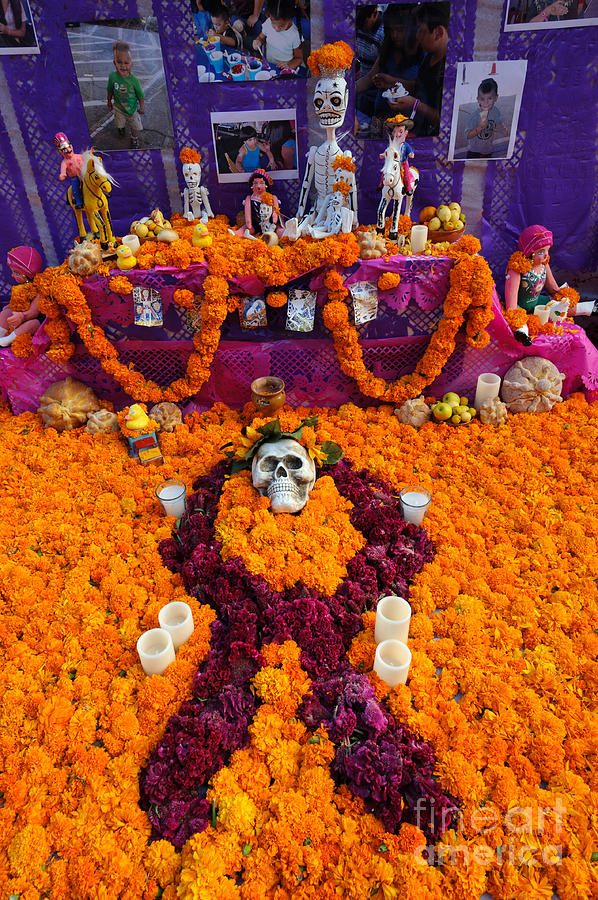 Day Of The Dead Altar, Mexico #1 Photograph by John Shaw