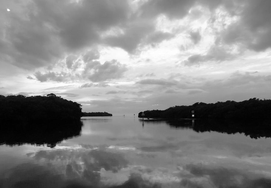 Seascape Photograph - Days End Bw by Norman Johnson Seascape Photograph - Days End Bw by Norman Johnson
