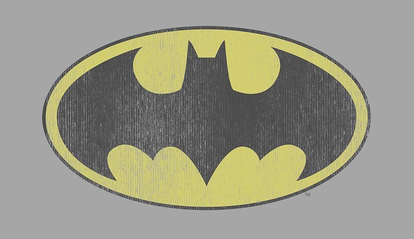 Batman Movie Digital Art - Dc - Retro Bat Logo Distressed #1 by Brand A