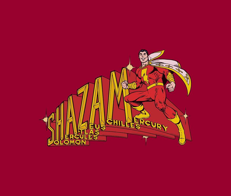 Captain Marvel Digital Art - Dc - Shazam! #1 by Brand A